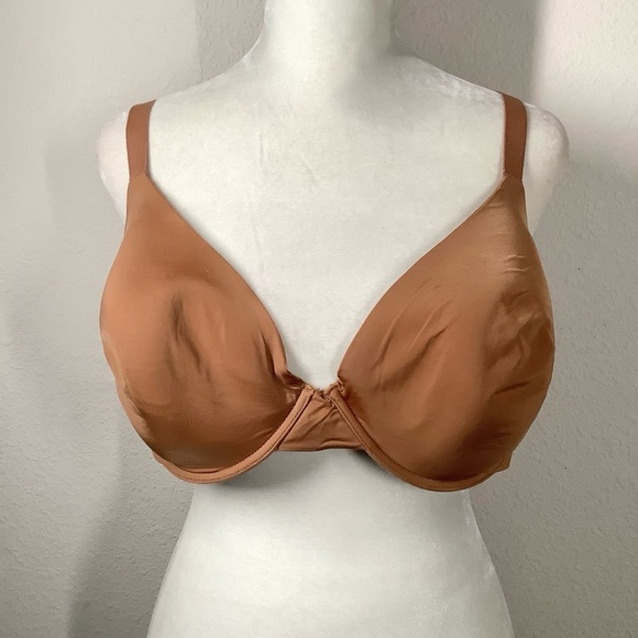 AERIE Real Me Full Coverage Underwire Bra Copper Brown 40D Smooth T-shirt Bra - Picture 11 of 11